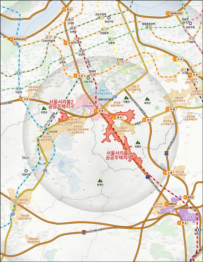 LH, 서리풀 1지구 내년 3월 지구계획 승인 즉시 보상 착수